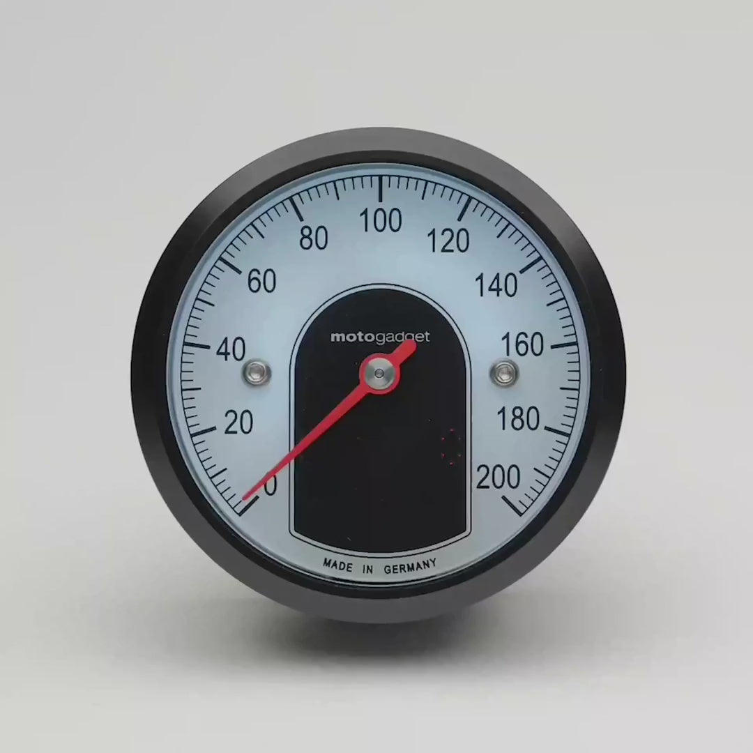 motoscope tiny - analog speedometer in puristic design